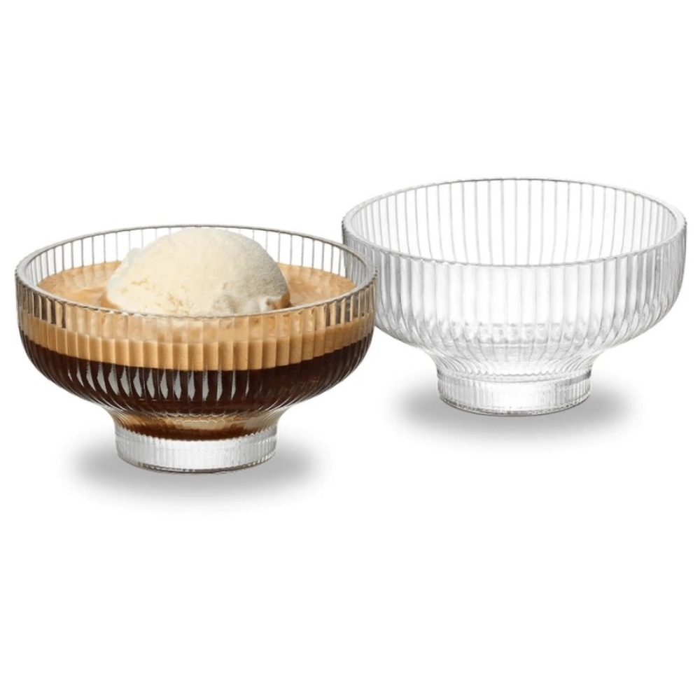 NESPRESSO Barista Glass Affogato Dessert Bowls 2 Bowls NEW IN BOX
